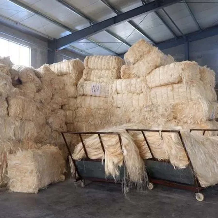 Grade: Grade A Fiber Length: 110-130CM Length: 110cm-130cm Moisture: 10%-13% Impurity: 0-2% max Color: natural white, Brown and between white and brown. Packaging: 250kg